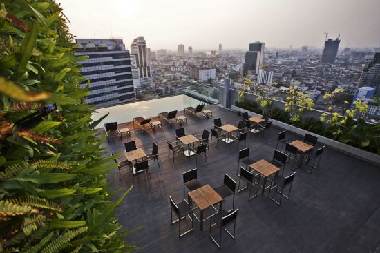 Amara Bangkok:  Rooftop infinity pool