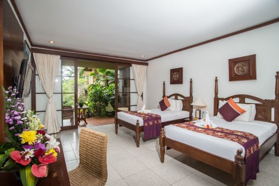 Kori Ubud Resort & Spa:  Deluxe Suite | twin beds