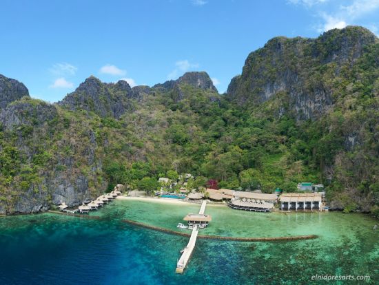 El Nido Resorts Miniloc Island à Palawan:  Miniloc Island Aerial Shot