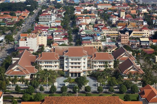 Raffles Hotel Le Royal à Phnom Penh:  Aerial View