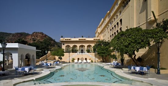 Samode Palace à Jaipur:  Swimming pool
