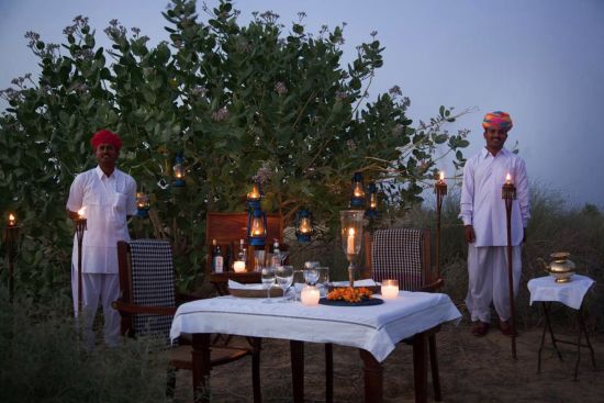 SUJÁN The Serai à Désert du Thar:  Private Dinner