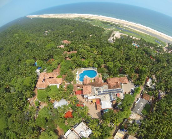 The Travancore Heritage à Kovalam:  Arial View