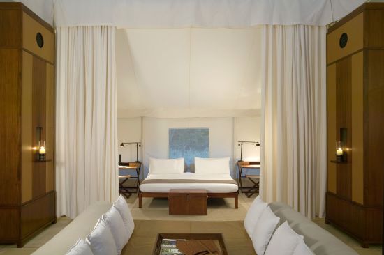 Aman-i-Khas à Ranthambore:  Luxury Tent | Bedroom & Daybed
