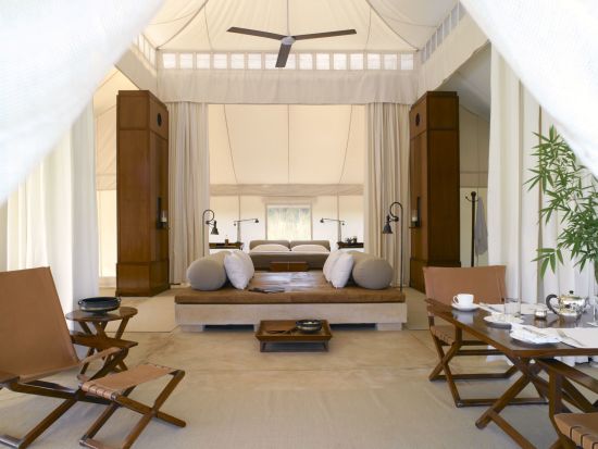 Aman-i-Khas à Ranthambore:  Luxury Tent | Entrance