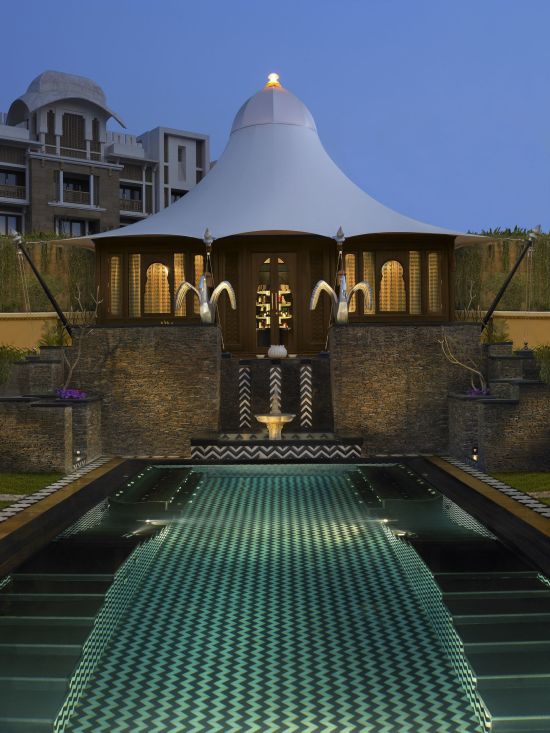 The Leela Palace à Udaipur:  ESPA The Spa - Reception Tent