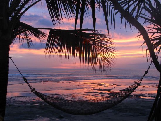 Puri Dajuma à Nord de Bali:  beach: beach: beach: Beach - Sunset Hammock