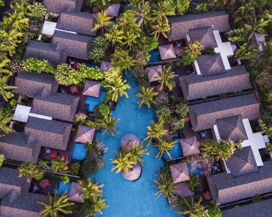 The St. Regis Bali Resort in Südbali:  Aerial Villas and Lagoon
