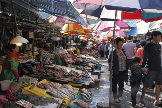 Stadtrundfahrt Busan privat: Busan: Jagalchi Fish Market