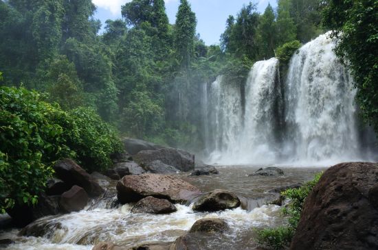 Wanderung am heiligen Phnom Kulen in Siem Reap: Phnom Kulen waterfall