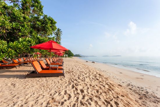 New Star Beach Resort à Ko Samui:  Beach