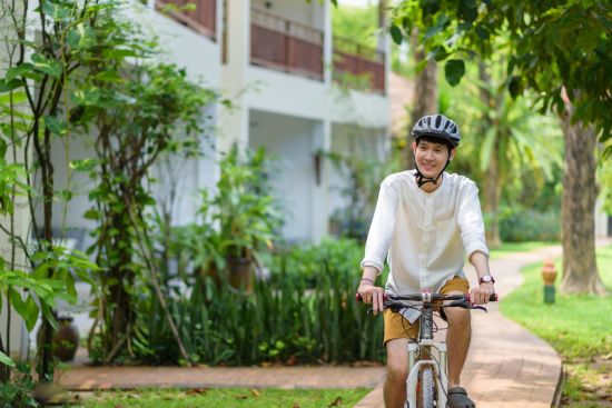 Paradise Beach Resort in Ko Samui:  Biking