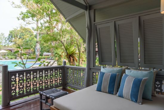 Paradise Beach Resort in Ko Samui:  Villa | Balcony