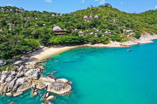 Santhiya Koh Phangan Resort & Spa in Ko Phangan:  Bird Eye View