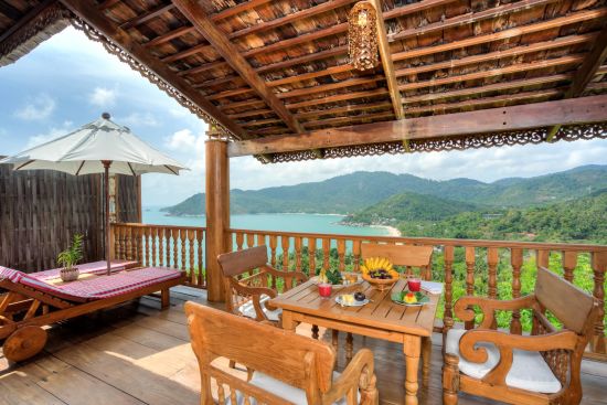 Santhiya Koh Phangan Resort & Spa in Ko Phangan:  Royal Grand Pool Villa Suite - 2BR (4 adults) | Balcony