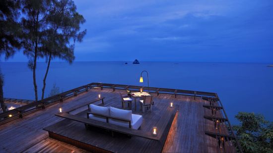 Six Senses Samui à Ko Samui:  Dining on the Rocks Table 99