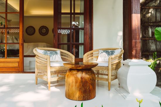 Zazen Boutique Resort & Spa in Ko Samui:  Seaview Tropical Suite | Terrasse