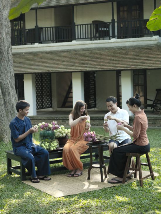 Tamarind Village in Chiang Mai:  Lotus Leaf Folding