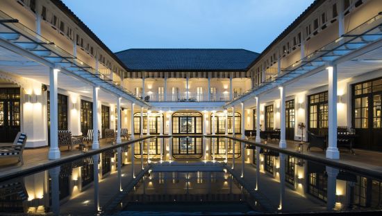 The Sanchaya in Bintan:  Great house_Anteroom exterior
