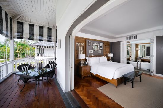 The Sanchaya in Bintan:  Sanchaya Suite | Bedroom & Veranda