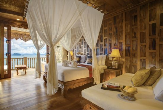 Santhiya Koh Yao Yai Resort & Spa in Ko Yao:  Supreme Deluxe Sea View | Bedroom