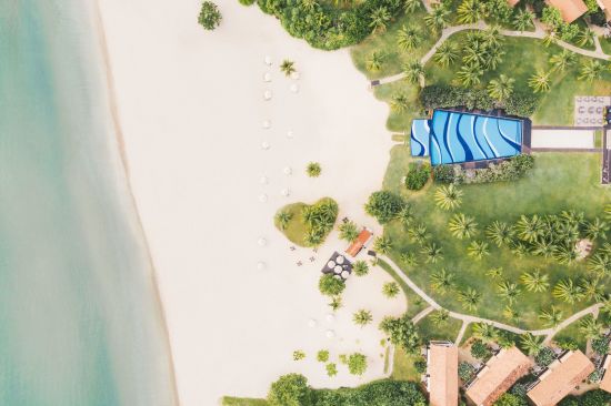 Uga Bay in Passekudah:  Aerial View