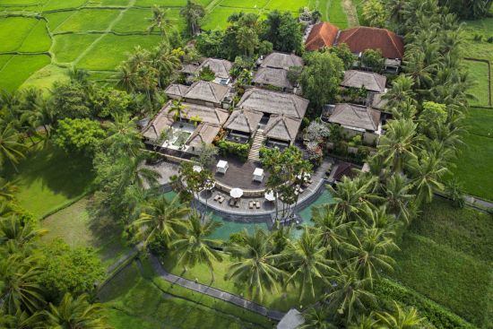 The Ubud Village Resort & Spa:  Aerial view