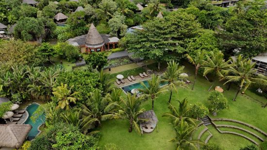 WakaGangga à Sud de Bali:  Aerial view