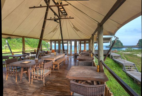 Jeeva Beloam Beach Camp à Lombok:  Tenda Restaurant