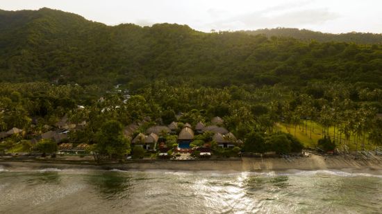 Sudamala Resort, Senggigi, Lombok:  Aerial view