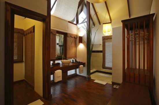 Pristine Lotus Resort à Lac Inle:  Inle Lotus Villa | Bath & Dressing Room