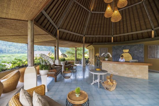Wapa di Ume Sidemen in Ostbali:  Reception Desk at wapa di Ume Sidement