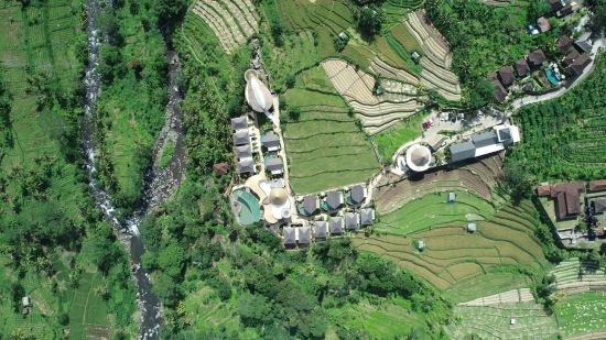 Wapa di Ume Sidemen in Ostbali:  Aerial View
