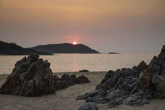 Anantara Quy Nhon Villas:  Sunset on the Beach