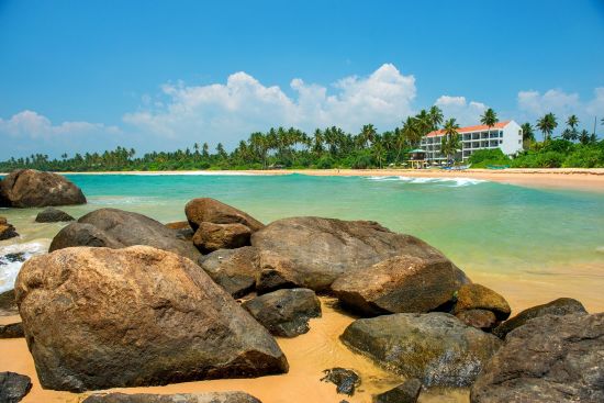 Shinagawa Beach à Balapitiya:  The resort, in it's secluded setting