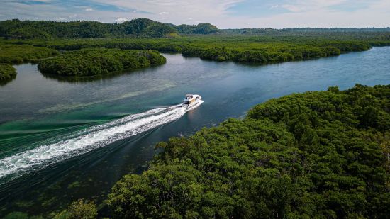 Nay Palad Hideaway in Siargao:  Nay Palad Boat in the mangroves
