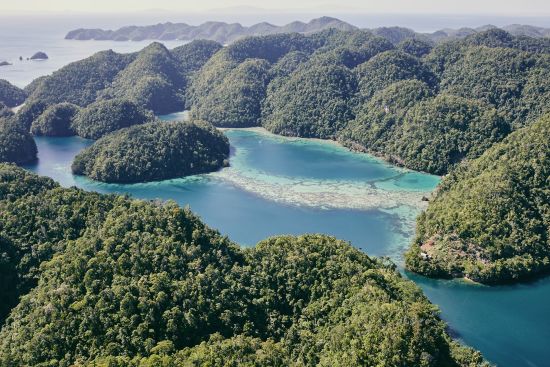 Nay Palad Hideaway in Siargao:  Sohoton Island Aerial View