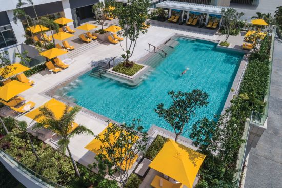 Shangri-La Colombo:  Pool Aerial