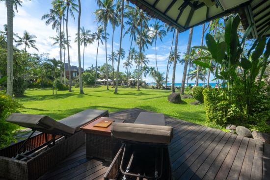Candi Beach Resort & Spa in Ostbali:  Deluxe Ocean Room | Terrace