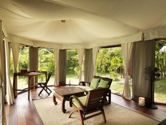 9 Hornbills Tented Camp à Ko Yao:  Living area