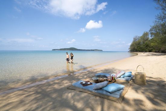 Six Senses Krabey Island à Koh Krabey:  Beach picnic at Koh Ta Kiev