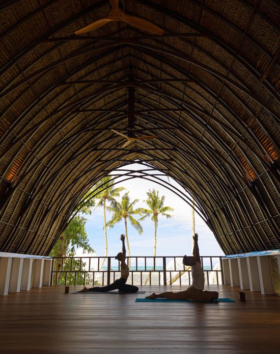 Nay Palad Hideaway in Siargao:  Yoga in the Yoga Pavilion