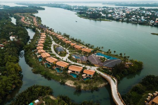 Namia River Retreat in Hoi An:  Namia River Retreat from above