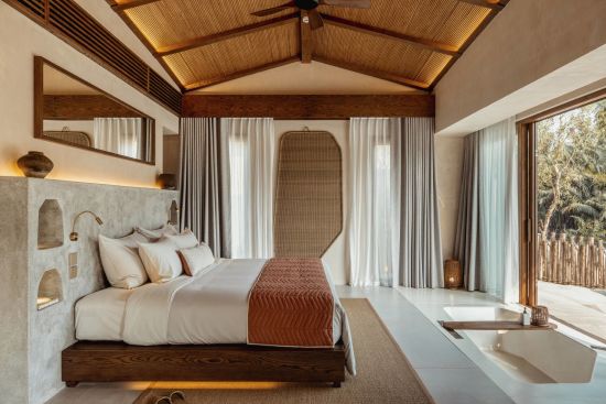 Namia River Retreat in Hoi An:  Nipa Pool Villa | Bedroom