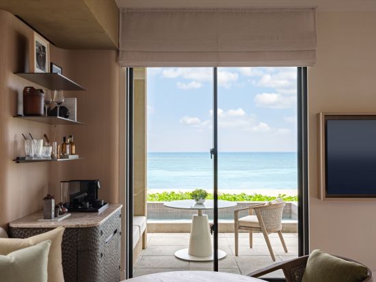 Rosewood Miyakojima:  Oceanview Villa | view from livingroom