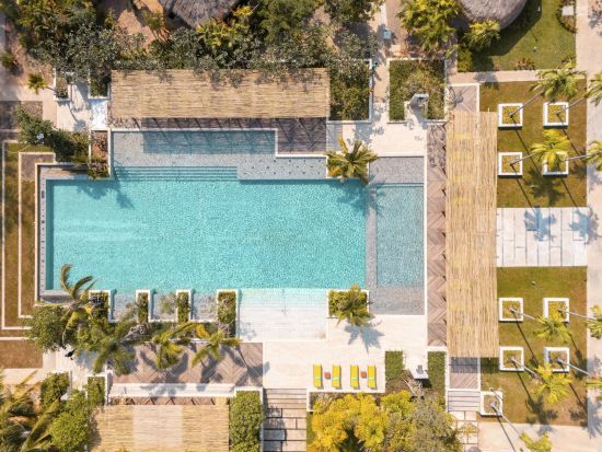JATI Koh Russey:  aerial view of the swimmingpool
