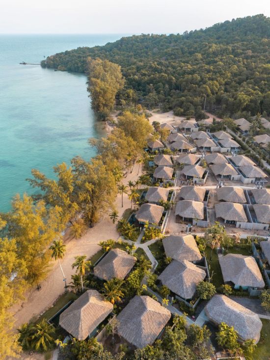 JATI Koh Russey:  View of the resort from above