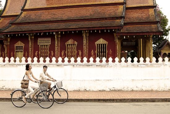 Burasari Heritage in Luang Prabang:  Bicycle Riding