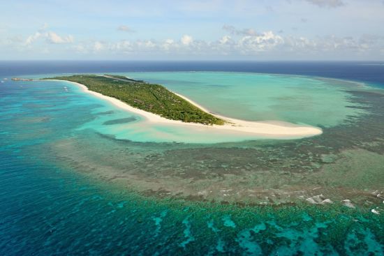 Amanpulo à Palawan:  Aerial South West 