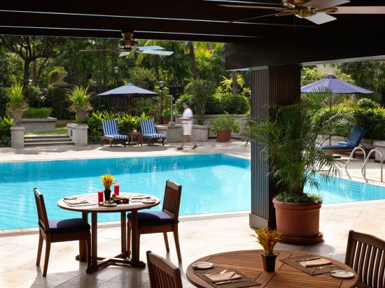 The Peninsula in Manila:  Poolside